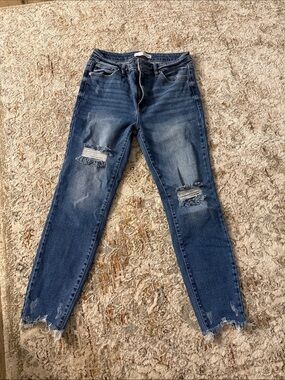 KanCan Medium Blue Distressed Skinny Jeans